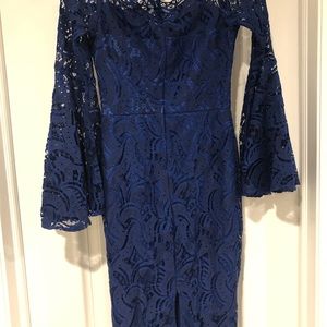 Navy lace dress